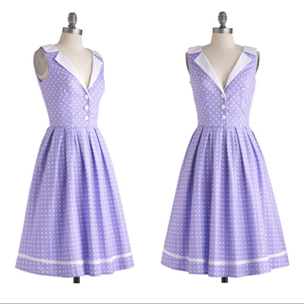 Polka Dot lilac dress